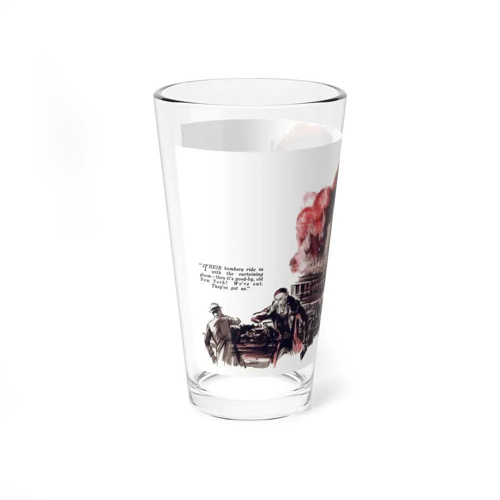 Could 20,000 Troops Take New York (2), Liberty magazine, October 15, 1932 - Pint Glass 16oz - Go Mug Yourself