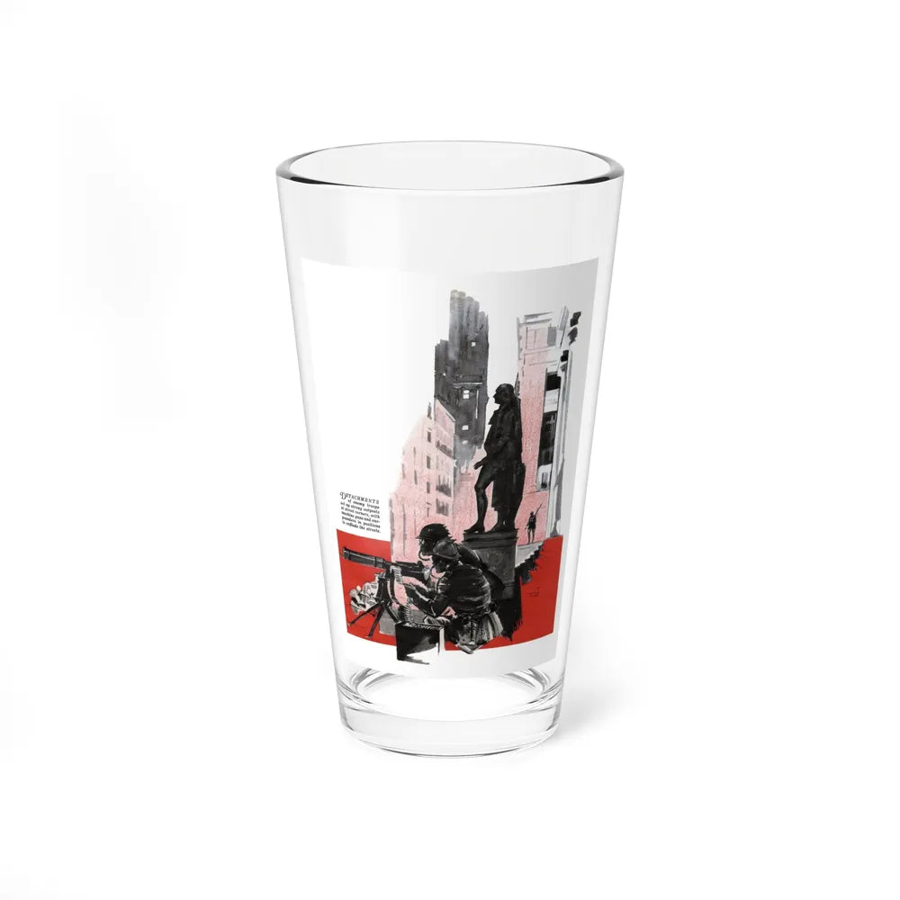 Could 20,000 Troops Take New York (1), Liberty magazine, October 15, 1932 - Pint Glass 16oz-16oz-Go Mug Yourself