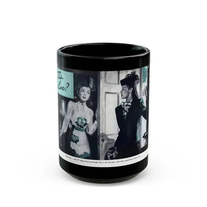 Could This Be Love, Everywoman's Magazine, January 1946 - Black Coffee Mug 15oz - Go Mug Yourself