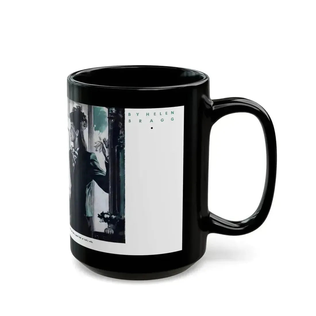 Could This Be Love, Everywoman's Magazine, January 1946 - Black Coffee Mug - Go Mug Yourself