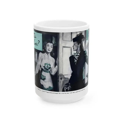 Could This Be Love, Everywoman's Magazine, January 1946 - White Coffee Mug 15oz - Go Mug Yourself