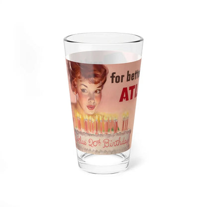 Couldn't Wish For Better Times, Atlas Tire advertisement - Pint Glass 16oz-16oz-Go Mug Yourself