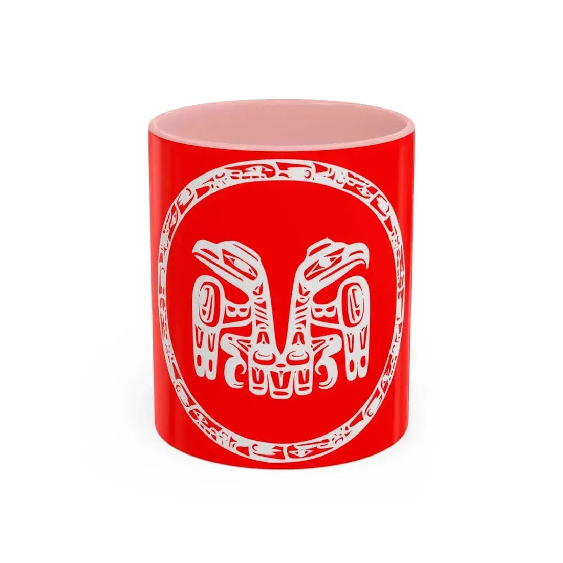 Council of the Haida Nation Flag - Accent Coffee Mug 11oz Pink - Go Mug Yourself