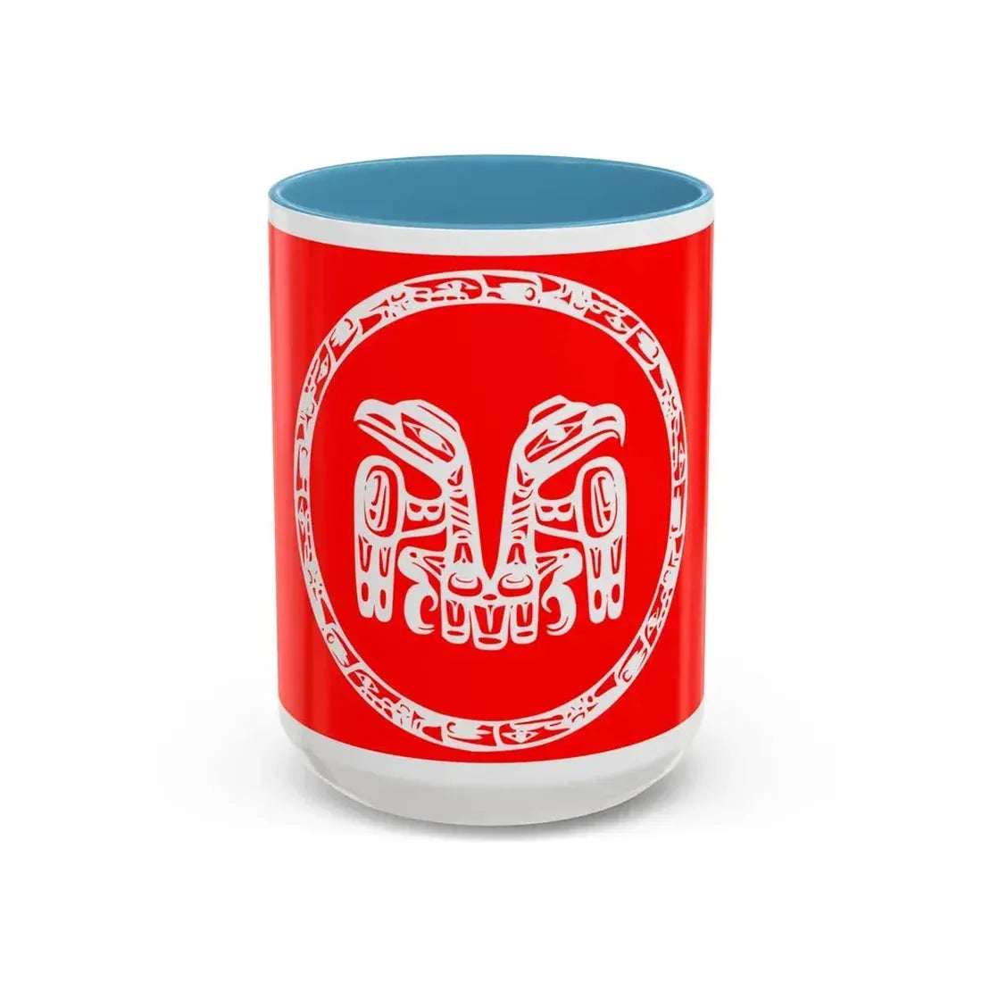 Council of the Haida Nation Flag - Accent Coffee Mug 15oz Light Blue - Go Mug Yourself