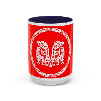 Council of the Haida Nation Flag - Accent Coffee Mug 15oz Navy - Go Mug Yourself