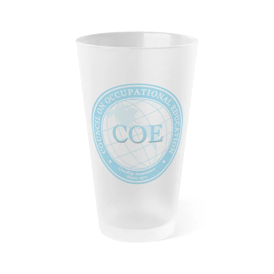 Council on Occupational Education (U.S. Navy) Frosted Pint Glass 16oz-Go Mug Yourself