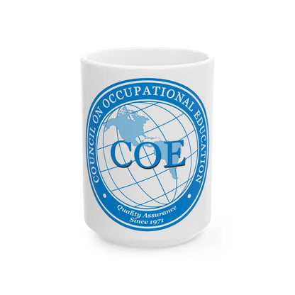 Council on Occupational Education (U.S. Navy) White Coffee Mug-15oz-Go Mug Yourself