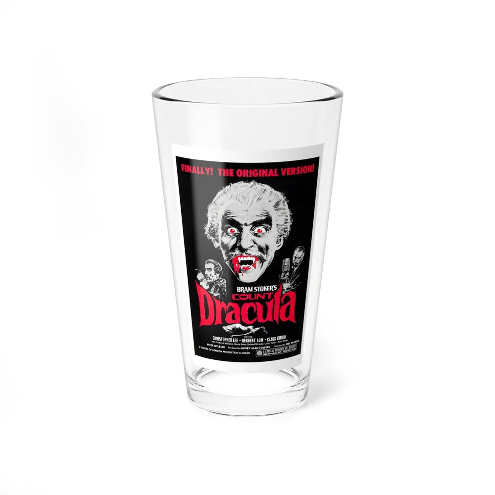 COUNT DRACULA 1970 Movie Poster - Pint Glass 16oz-16oz-Go Mug Yourself