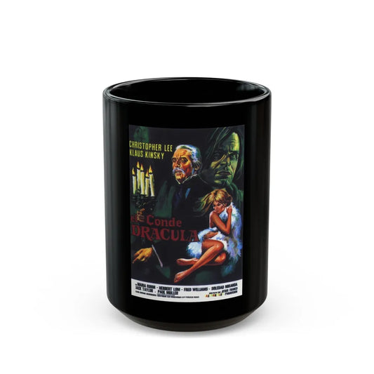 COUNT DRACULA (2) 1970 Movie Poster - Black Coffee Mug-15oz-Go Mug Yourself