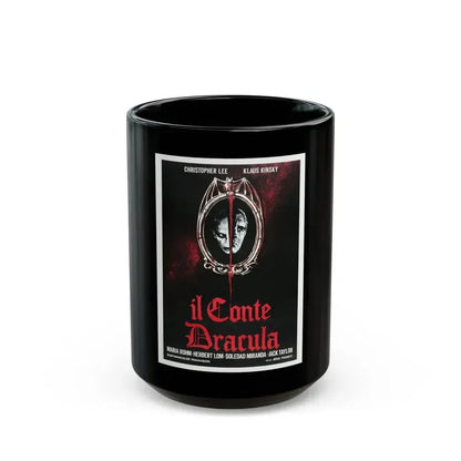 COUNT DRACULA (3) 1970 Movie Poster - Black Coffee Mug 15oz - Go Mug Yourself