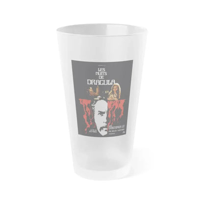 COUNT DRACULA (4) 1970 Movie Poster - Frosted Pint Glass 16oz Default Title - Go Mug Yourself