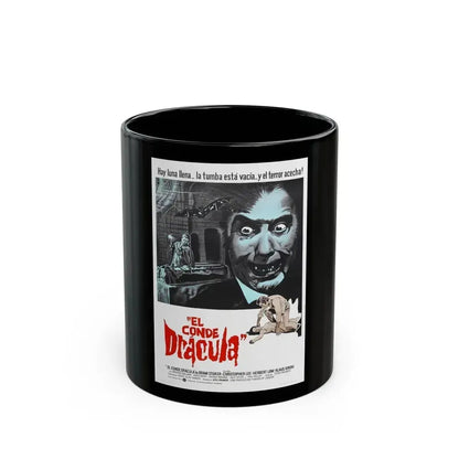 COUNT DRACULA (FRANCO) 1970 Movie Poster - Black Coffee Mug 11oz - Go Mug Yourself