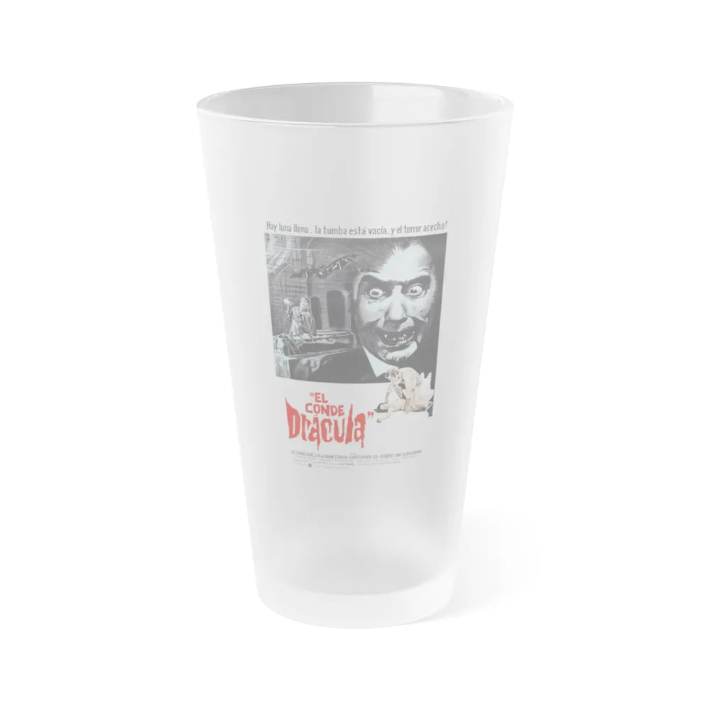 COUNT DRACULA (FRANCO) 1970 Movie Poster - Frosted Pint Glass 16oz-Go Mug Yourself