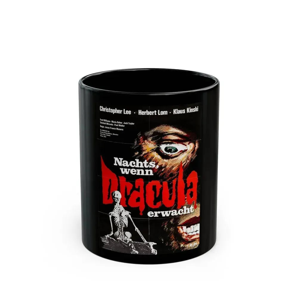 COUNT DRACULA (FRANCO) 2 1970 Movie Poster - Black Coffee Mug 11oz - Go Mug Yourself