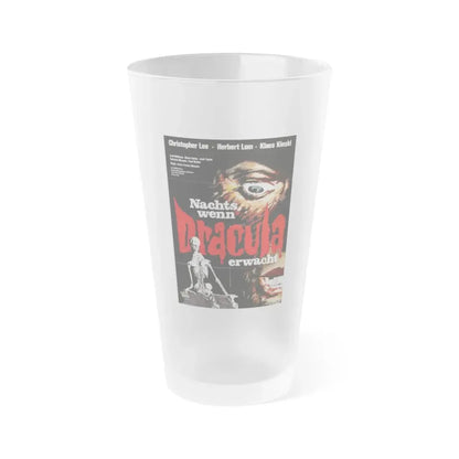 COUNT DRACULA (FRANCO) 2 1970 Movie Poster - Frosted Pint Glass 16oz Default Title - Go Mug Yourself