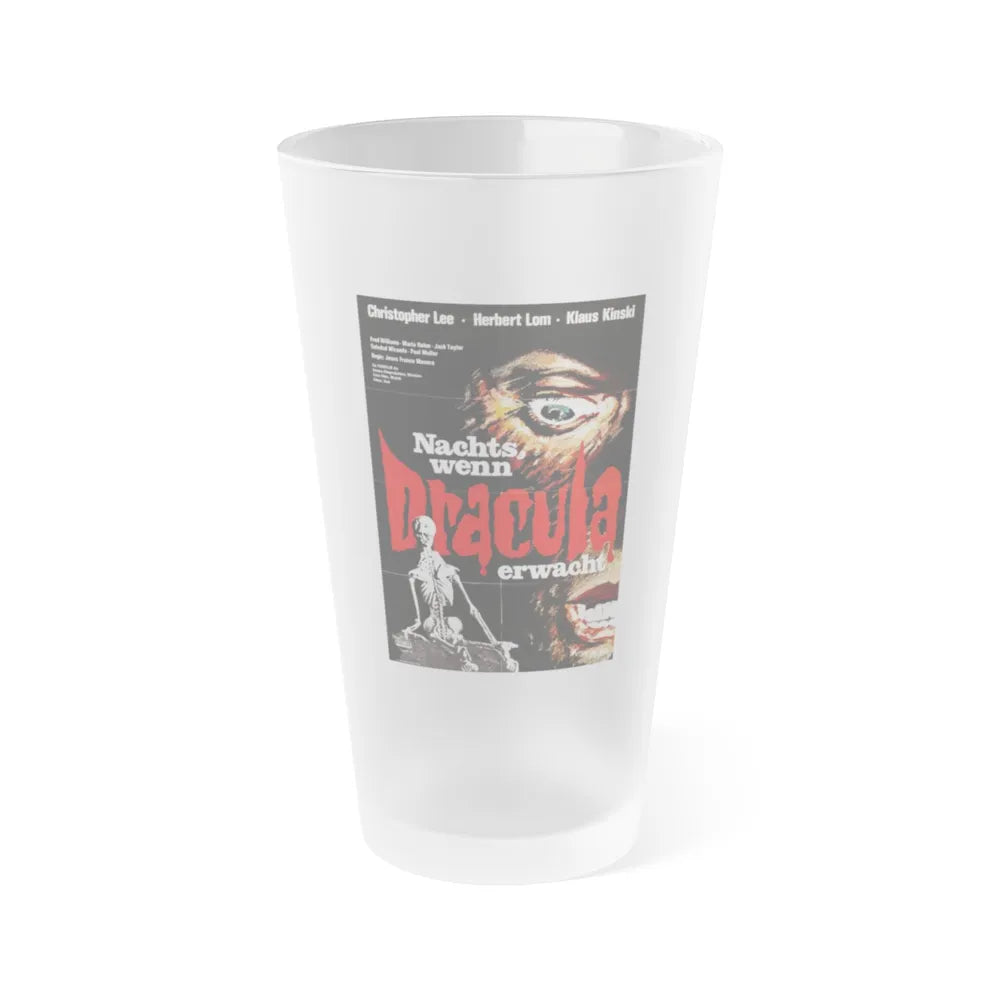 COUNT DRACULA (FRANCO) 2 1970 Movie Poster - Frosted Pint Glass 16oz-Go Mug Yourself