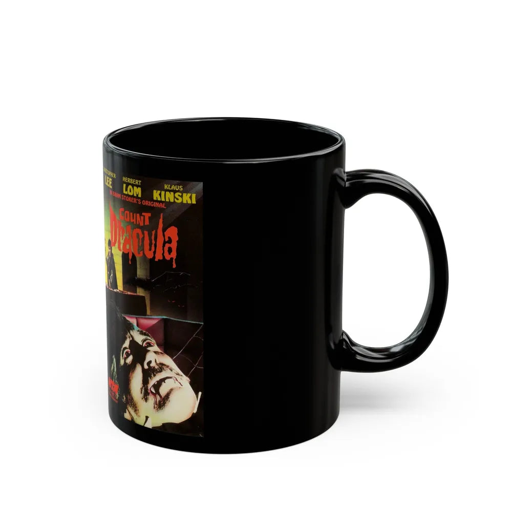 COUNT DRACULA NTA HOME ENTERTAINMENT (VHS COVER) - Black Coffee Mug-Go Mug Yourself