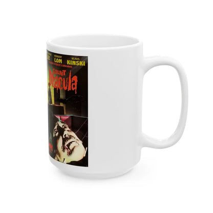 COUNT DRACULA NTA HOME ENTERTAINMENT (VHS COVER) - White Coffee Mug-Go Mug Yourself