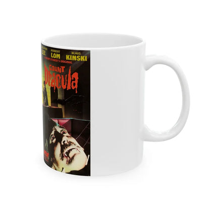 COUNT DRACULA NTA HOME ENTERTAINMENT (VHS COVER) - White Coffee Mug-Go Mug Yourself