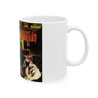 COUNT DRACULA NTA HOME ENTERTAINMENT (VHS COVER) - White Coffee Mug - Go Mug Yourself
