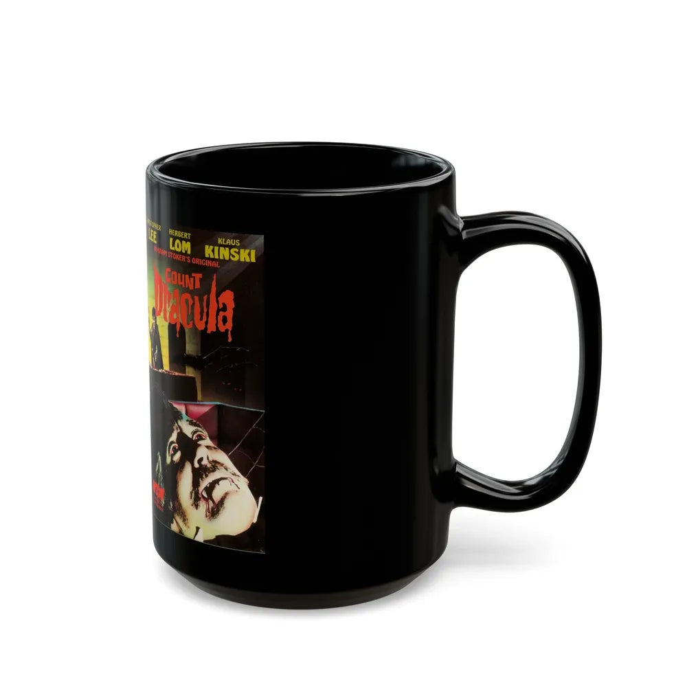 COUNT DRACULA (VHS COVER) - Black Coffee Mug-Go Mug Yourself