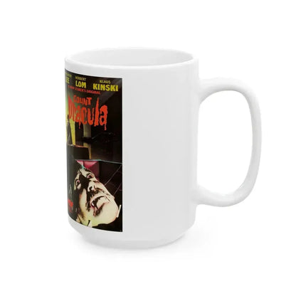 COUNT DRACULA (VHS COVER) - White Coffee Mug - Go Mug Yourself