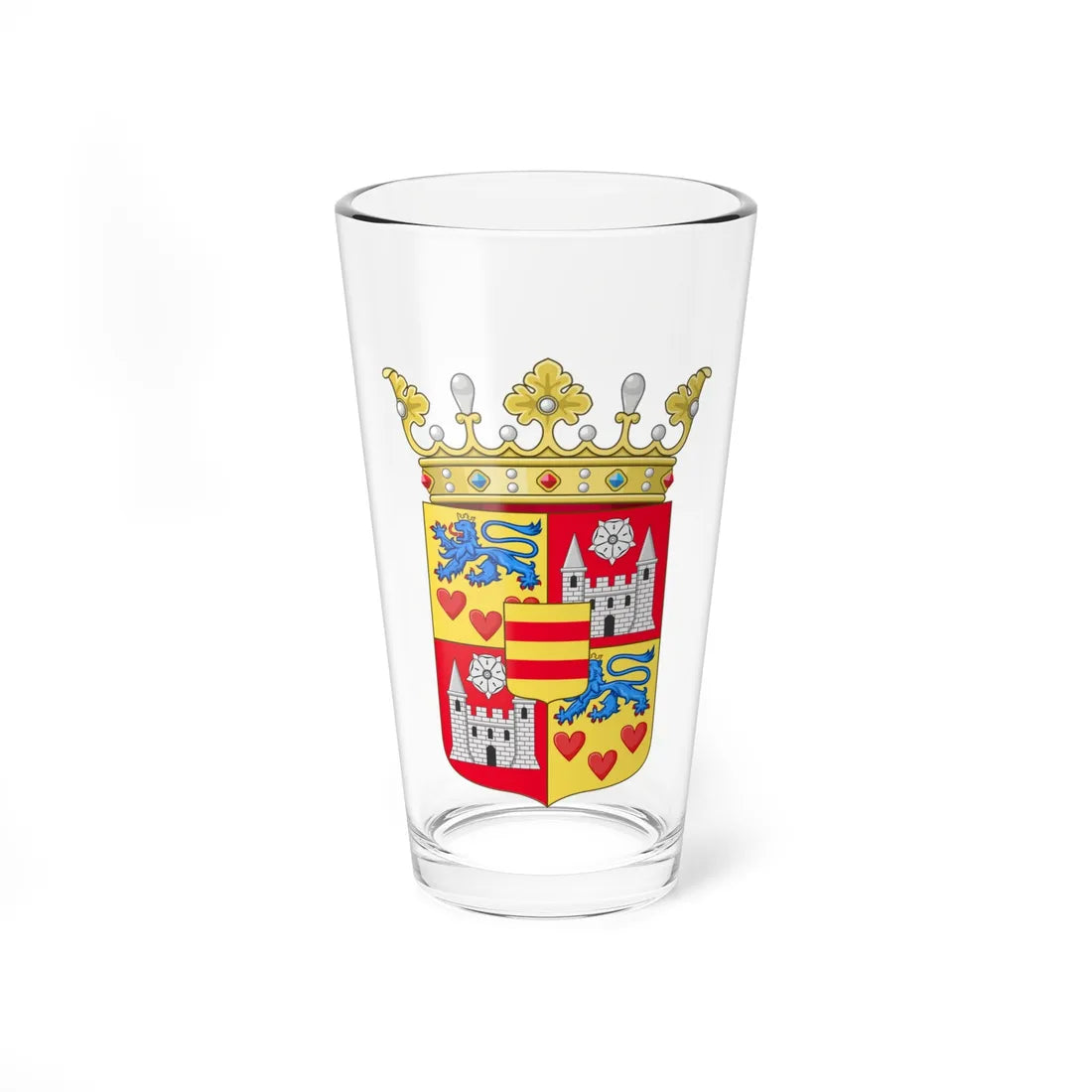 Count of Rosenborg (Denmark) (Coat of Arms) Pint Glass 16oz 16oz - Go Mug Yourself