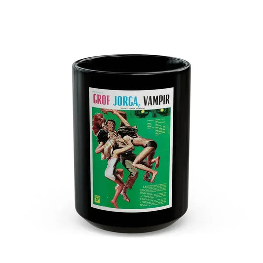 COUNT YORGA, VAMPIRE 1970 Movie Poster - Black Coffee Mug 15oz - Go Mug Yourself