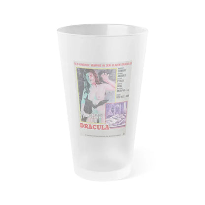 COUNT YORGA, VAMPIRE (GERMAN) 1970 Movie Poster - Frosted Pint Glass 16oz Default Title - Go Mug Yourself