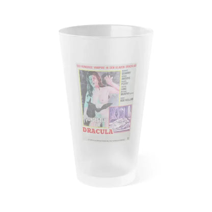 COUNT YORGA, VAMPIRE (GERMAN) 1970 Movie Poster - Frosted Pint Glass 16oz Default Title - Go Mug Yourself