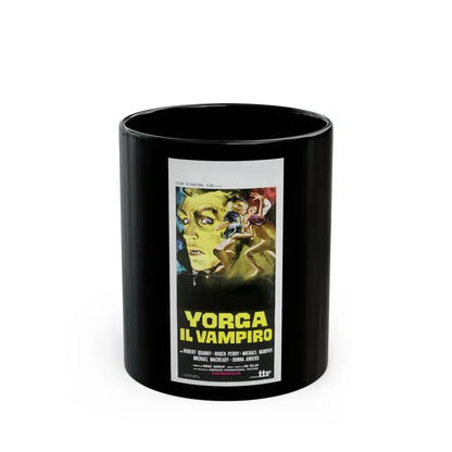 COUNT YORGA, VAMPIRE (ITALIAN) 1970 Movie Poster - Black Coffee Mug 11oz - Go Mug Yourself