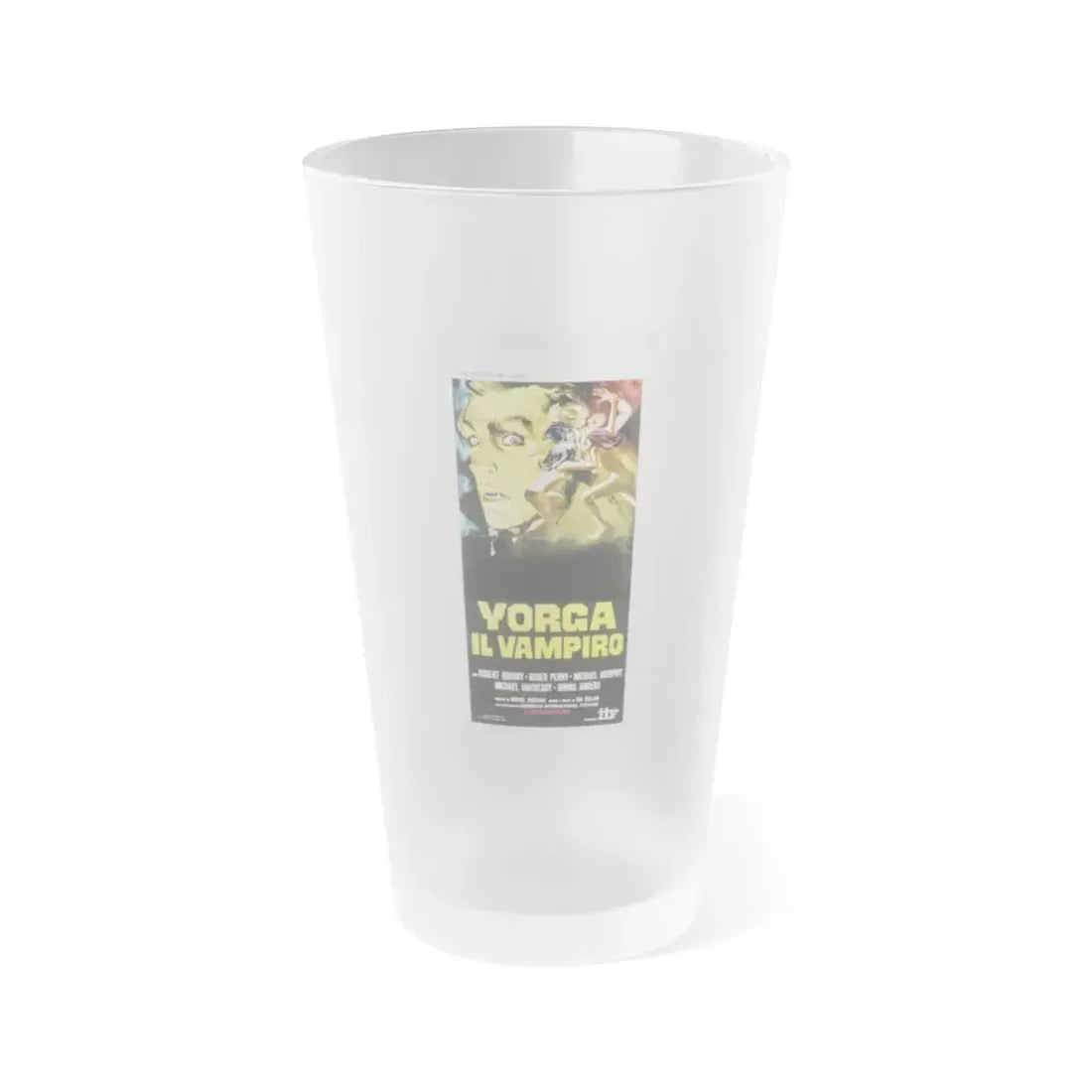 COUNT YORGA, VAMPIRE (ITALIAN) 1970 Movie Poster - Frosted Pint Glass 16oz Default Title - Go Mug Yourself