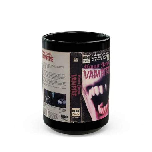 COUNT YORGA VAMPIRE (VHS COVER) - Black Coffee Mug 15oz - Go Mug Yourself