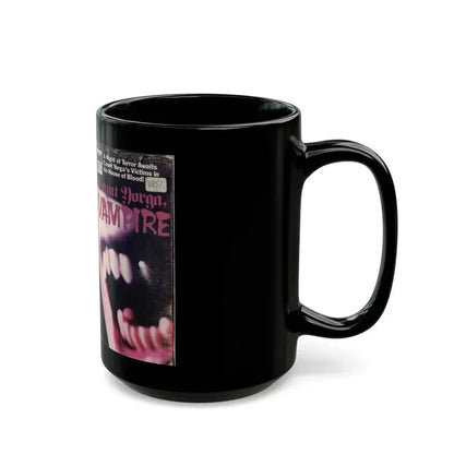 COUNT YORGA VAMPIRE (VHS COVER) - Black Coffee Mug - Go Mug Yourself