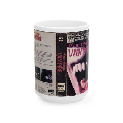 COUNT YORGA VAMPIRE (VHS COVER) - White Coffee Mug-15oz-Go Mug Yourself