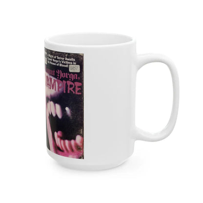 COUNT YORGA VAMPIRE (VHS COVER) - White Coffee Mug-Go Mug Yourself