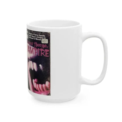 COUNT YORGA VAMPIRE (VHS COVER) - White Coffee Mug - Go Mug Yourself