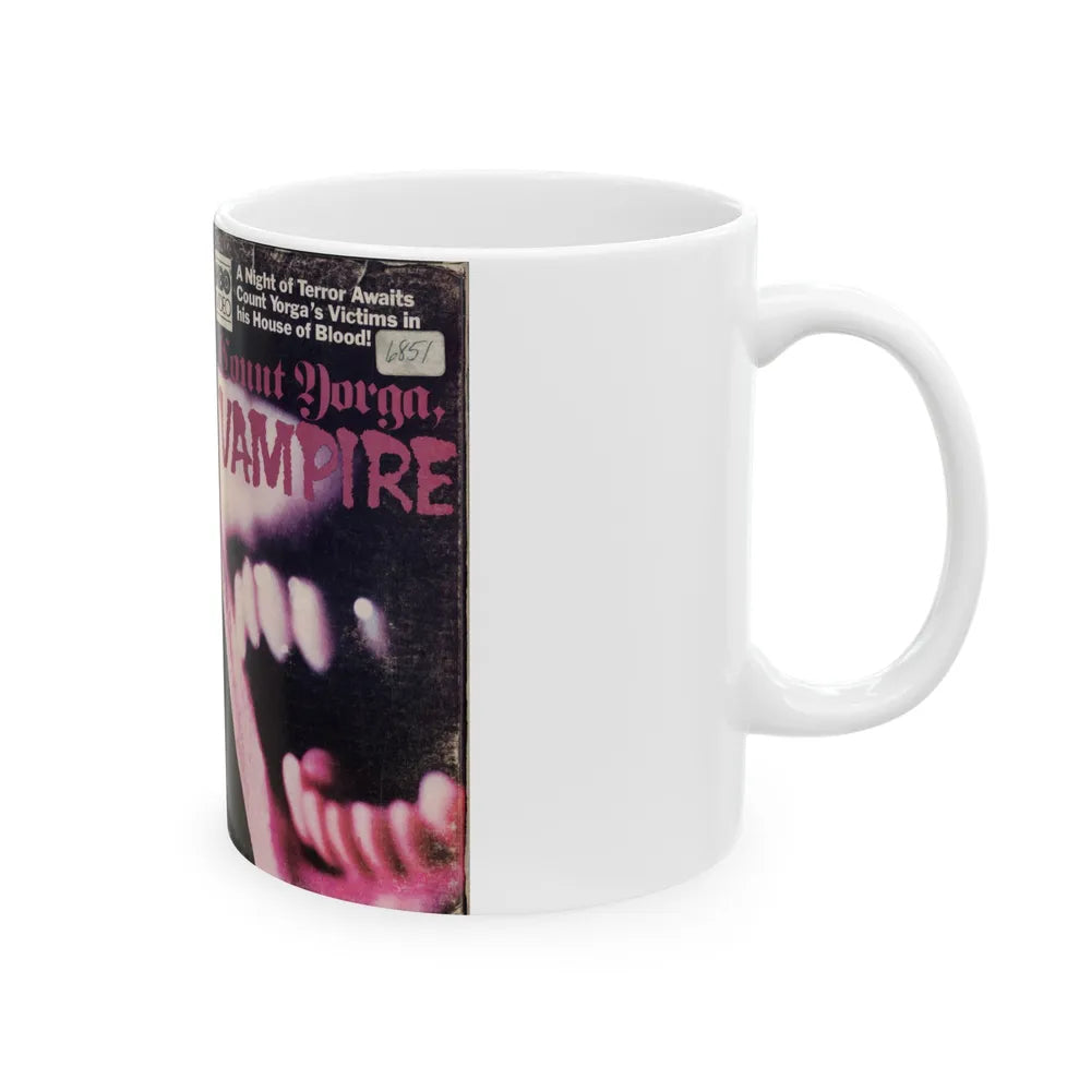 COUNT YORGA VAMPIRE (VHS COVER) - White Coffee Mug-Go Mug Yourself