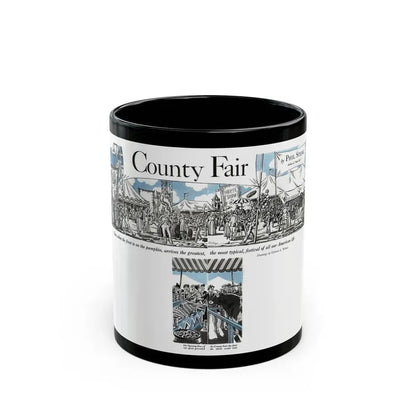 Country Fair, Cosmopolitan, November 1932 - Black Coffee Mug 11oz - Go Mug Yourself