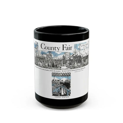 Country Fair, Cosmopolitan, November 1932 - Black Coffee Mug 15oz - Go Mug Yourself