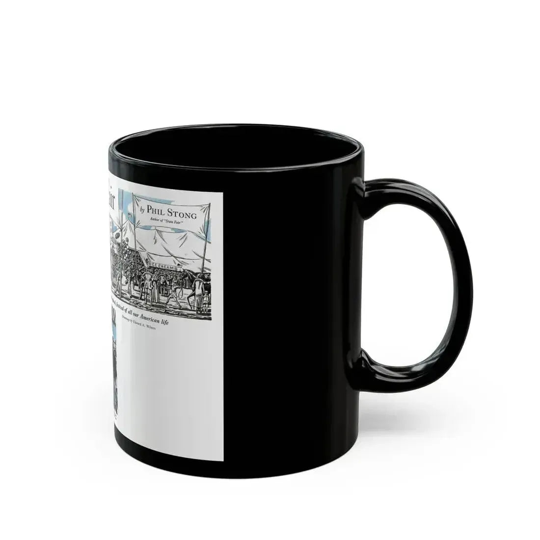 Country Fair, Cosmopolitan, November 1932 - Black Coffee Mug - Go Mug Yourself