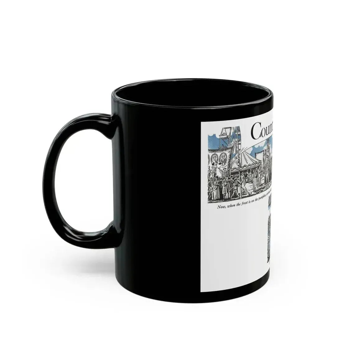 Country Fair, Cosmopolitan, November 1932 - Black Coffee Mug - Go Mug Yourself