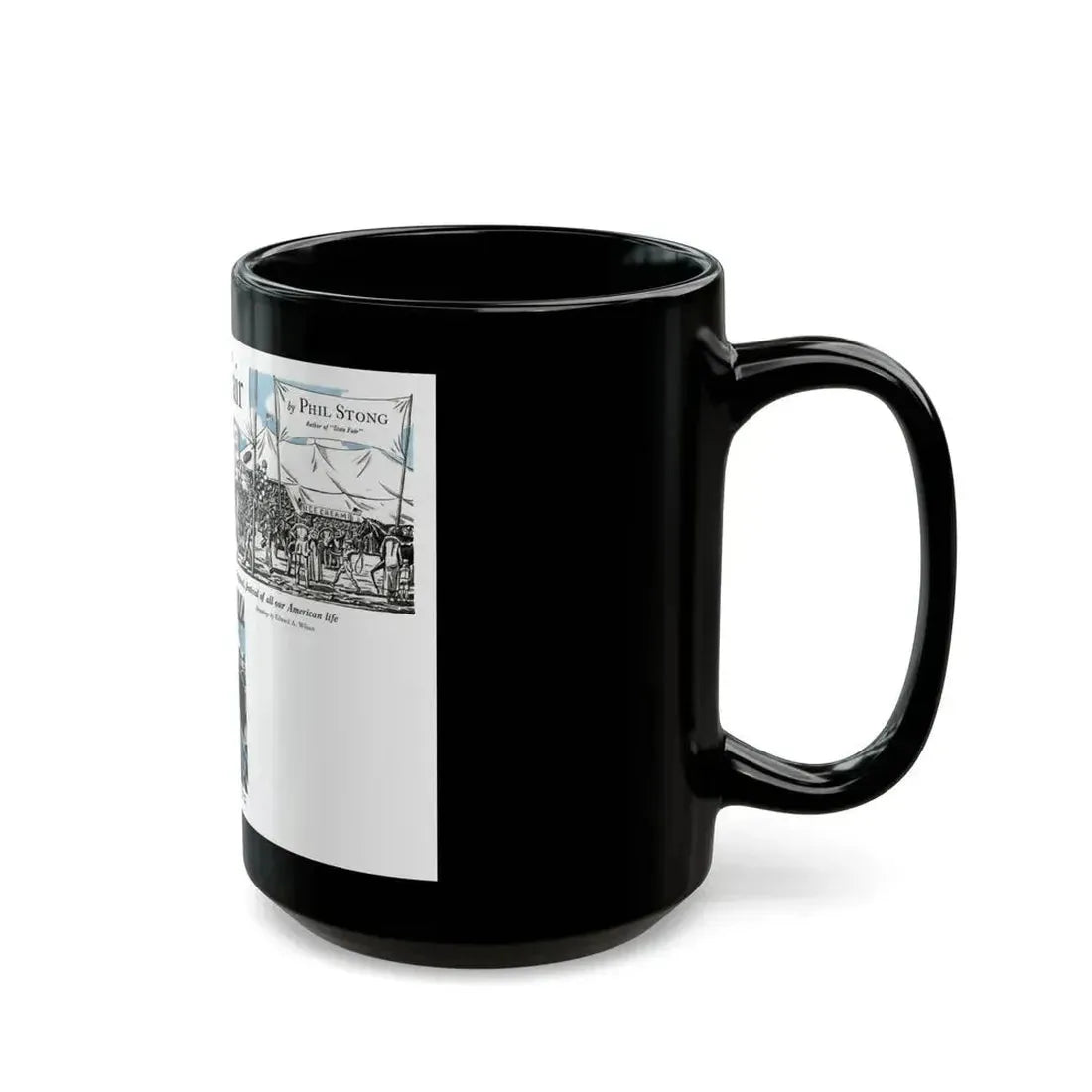 Country Fair, Cosmopolitan, November 1932 - Black Coffee Mug - Go Mug Yourself