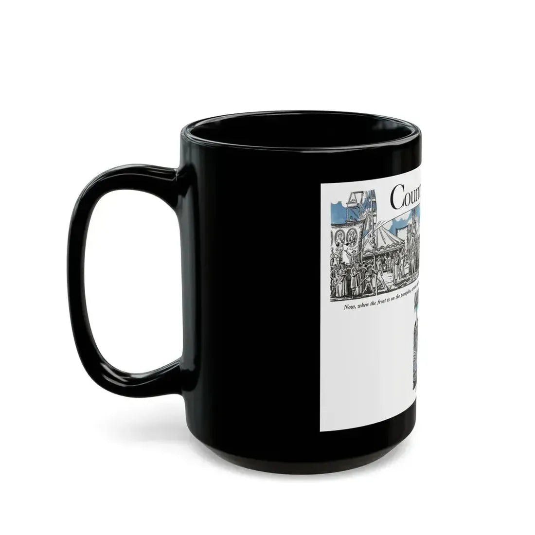 Country Fair, Cosmopolitan, November 1932 - Black Coffee Mug - Go Mug Yourself