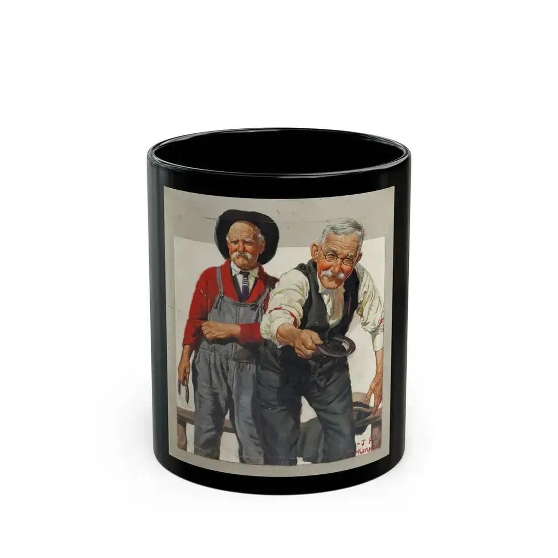 Country Gentleman, magazine cover, June 21, 1924 - Black Coffee Mug 11oz - Go Mug Yourself