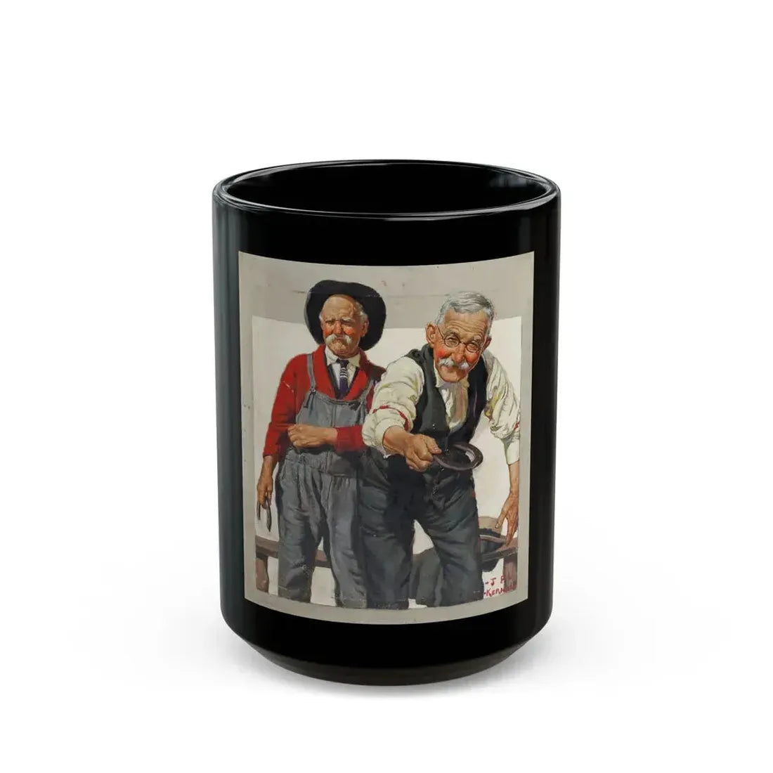 Country Gentleman, magazine cover, June 21, 1924 - Black Coffee Mug 15oz - Go Mug Yourself