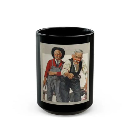 Country Gentleman, magazine cover, June 21, 1924 - Black Coffee Mug 15oz - Go Mug Yourself