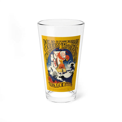 Country Joe and the Fish 1966 (Music Poster) Pint Glass 16oz-16oz-Go Mug Yourself