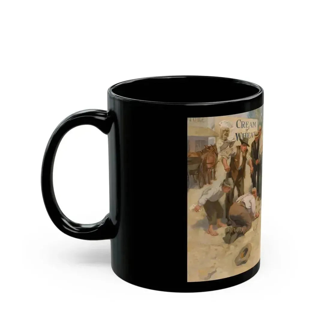 Country Life in America, Cream of Wheat ad illustration, 1906 - Black Coffee Mug - Go Mug Yourself