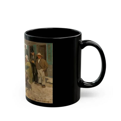 Country Life in America, Cream of Wheat ad illustration, 1911 - Black Coffee Mug - Go Mug Yourself